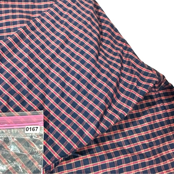 Cremieux 38 Classics Navy Red & White Gingham Long Sleeve Button Up Shirt Sz XXL - Picture 13 of 13